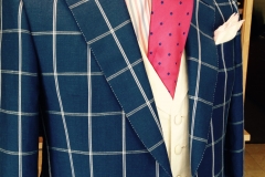 Custom Suit Blue Window Pane