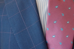 Custom Suit Pink and Blue