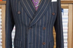 Custom Flannel Stripe Suit